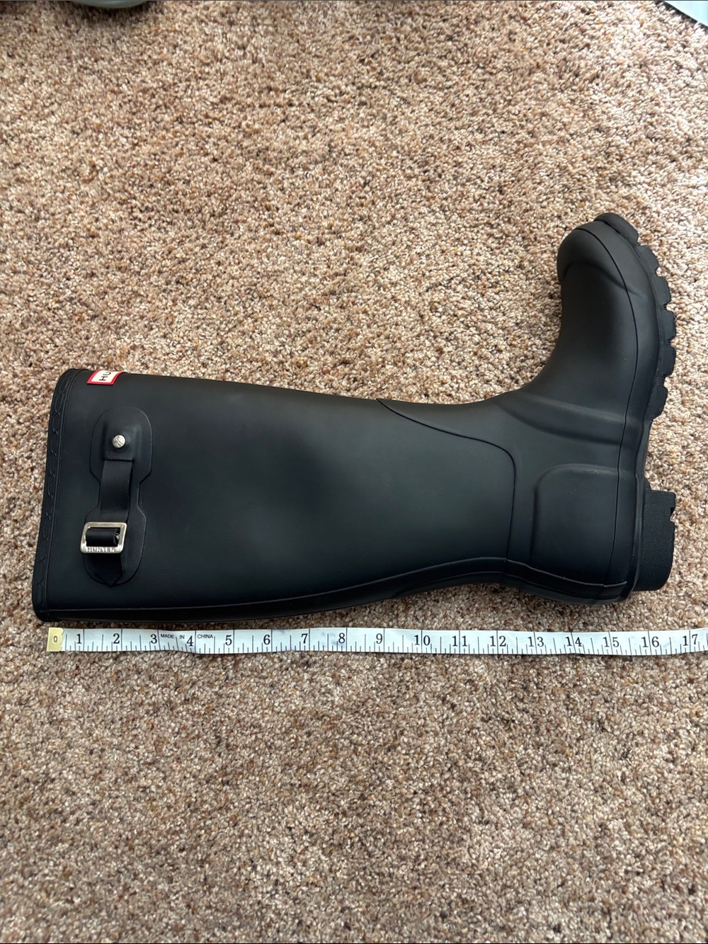 Hunter size 7 Matte Black Tall Waterproof Boots - Picture 8 of 9